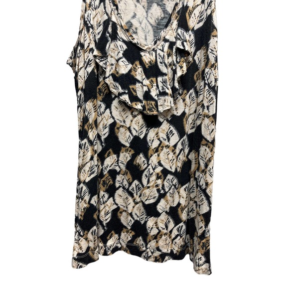 Banana Republic - Leaf, Ruffled Swoop Neck Tank - Size Large - Picture 4 of 7